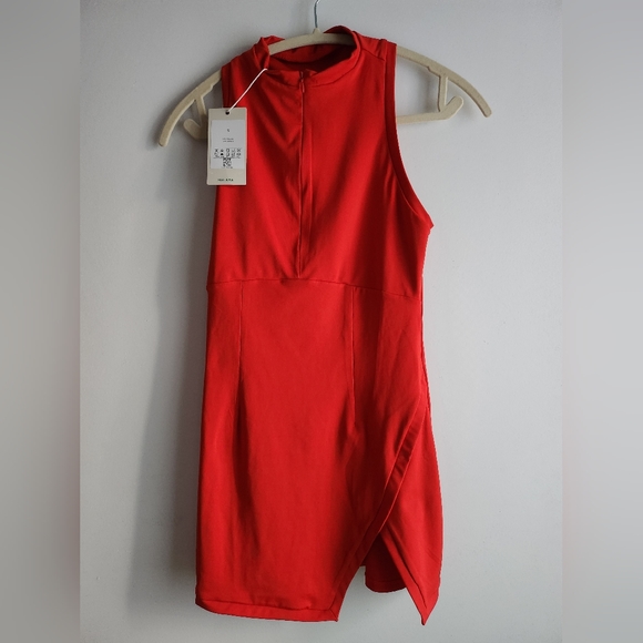 NWT $45 Halara Zipper Racerback Split Side Pocket 2-Piece Mini Dress Size S - Picture 9 of 12